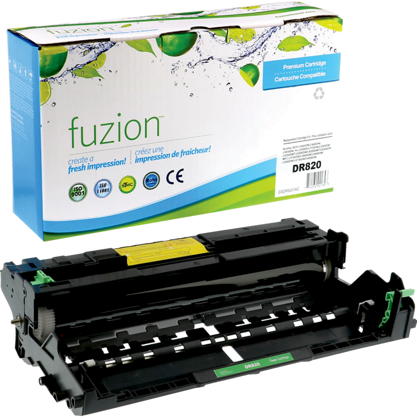 fuzion™ Compatible Laser Drum (Brother OEM# DR820) Black