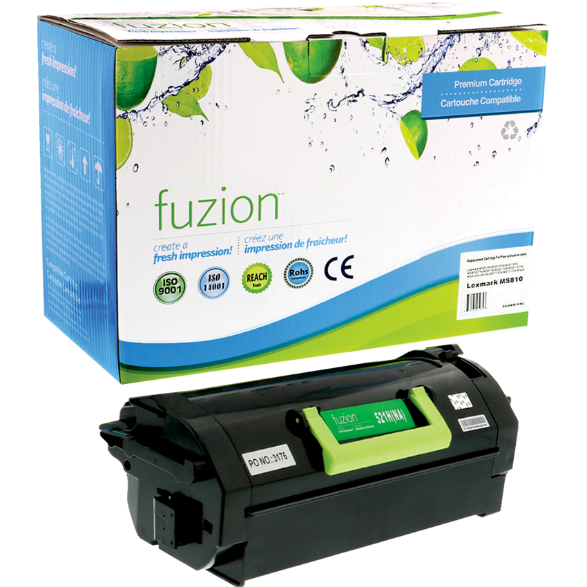 fuzion™ Compatible Laser Cartridges Lexmark (OEM# 52D1H00) Black