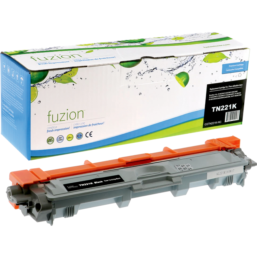 fuzion™ Compatible Laser Cartridges (Brother OEM# TN221K) Black