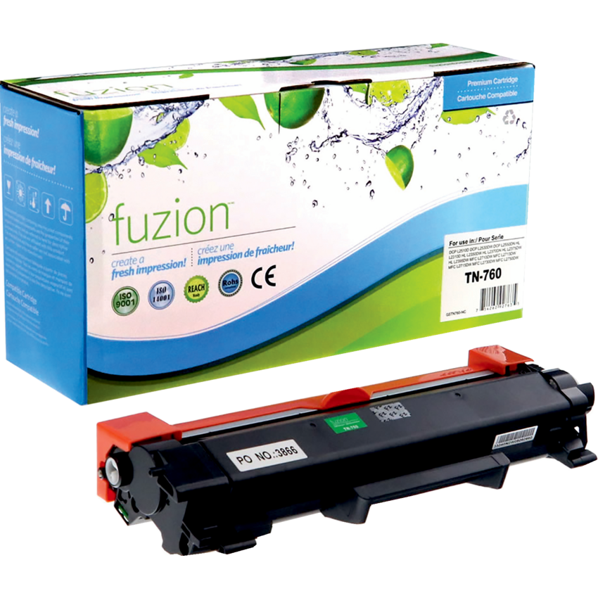 fuzion™ Compatible Laser Cartridges (Brother OEM# TN760) Black