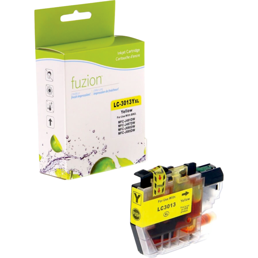 fuzion™ Compatible Inkjet Cartridge (Bro LC3013Y) Yellow