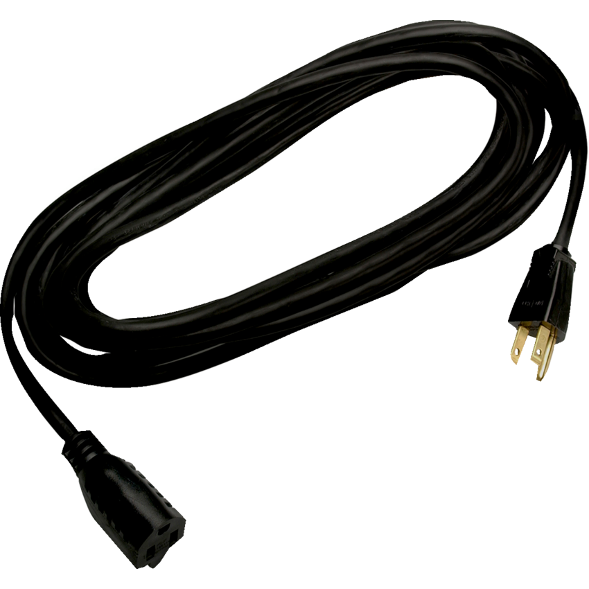 Woods® 16/3 SJTW Standard Outdoor Extension Cord 15' Black