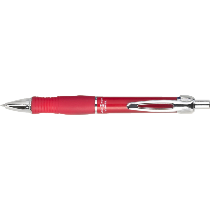 Zebra GR8 Retractable Gel Pens 0.7 mm Red 4/pkg