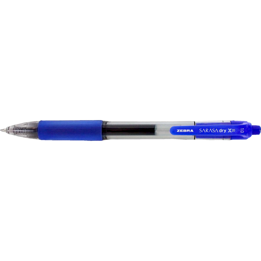 Zebra Sarasa™ Retractable Gel Pens 1.0 mm Blue 12/box