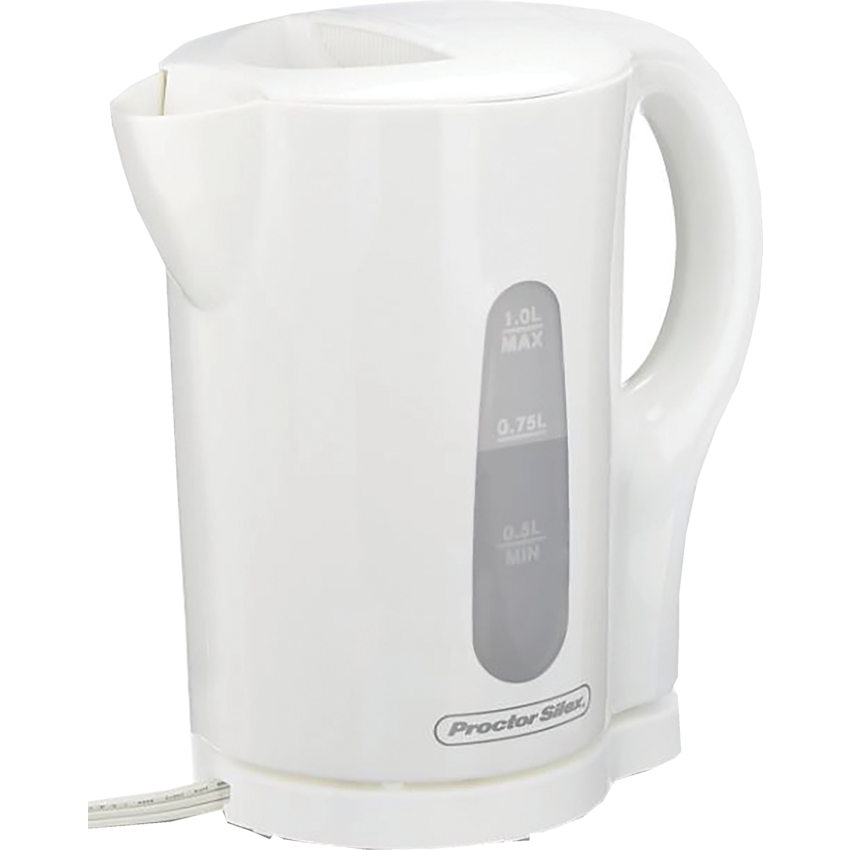 Proctor Silex® Cordless Electric Kettle 1 L White