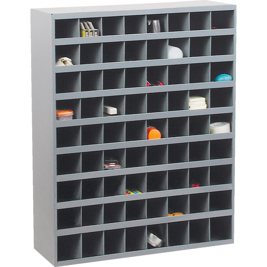 Durham MFG® Storage Bin Cabinet 72 Bin 33-3/4"W x 12"D x 42"H Grey