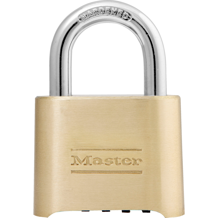 Master Lock® Brass Combination Padlock with Control Key 2"