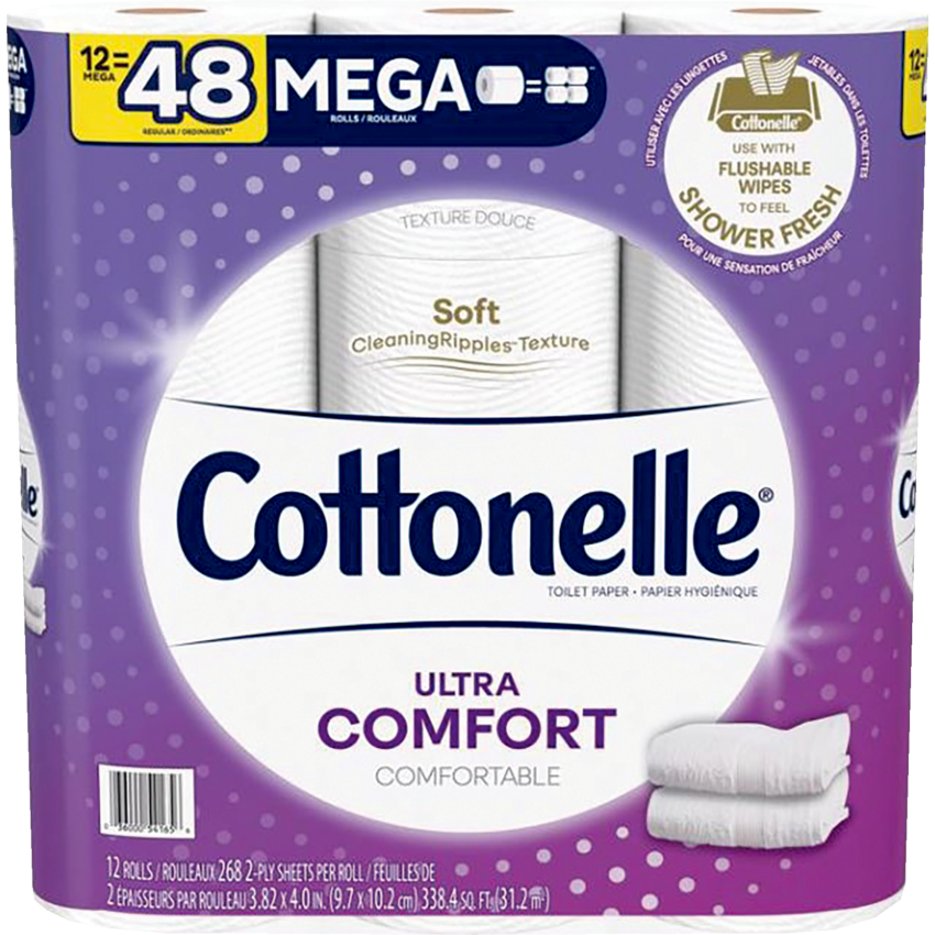 Cottonelle® Ultra Comfort™ Bathroom Tissue White 12/pkg