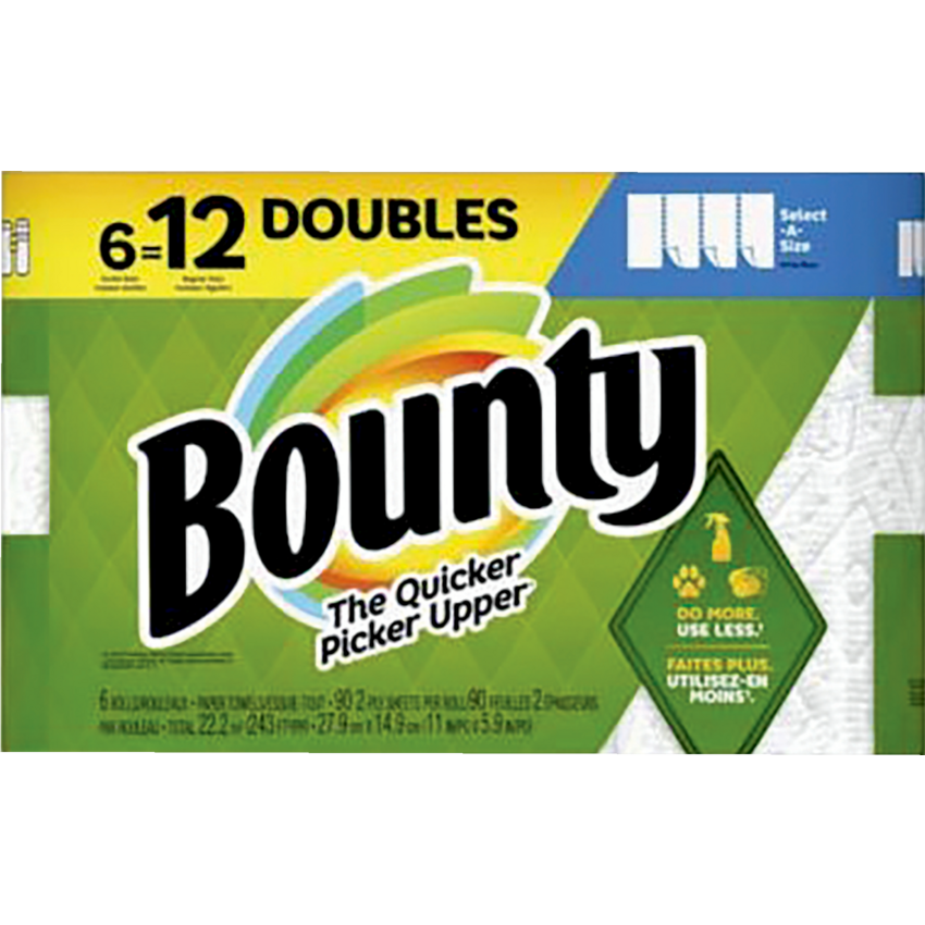 Bounty Select-a-Size Paper Towels 90 Sheets 6/pkg