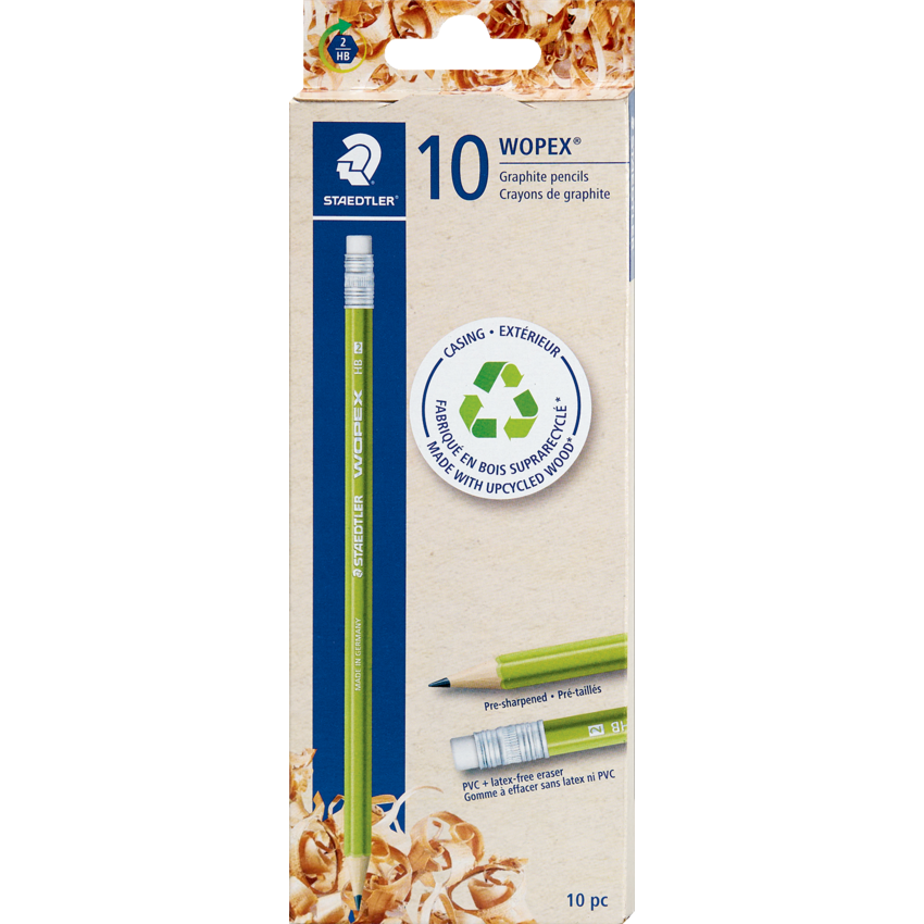 Staedtler® WOPEX® 2.0 Pre-sharpened HB #2 Pencils 10/pkg