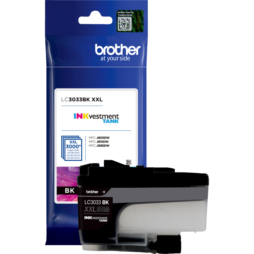 Brother INKvestment Inkjet Cartridge #LC3033BK XXL Super High Yield Black
